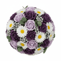 Large Lilac Bouquet in Wicker BasketSoap Flower BouquetsHeart Notes