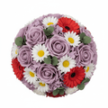 Medium Lilac Bouquet in Wicker BasketSoap Flower BouquetsHeart Notes