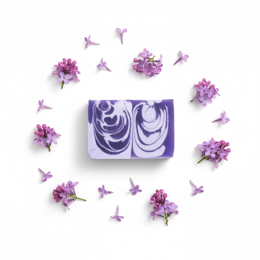 Handcrafted Soap 100g Slice - LilacHandmade Soap Loaves 1.2KgHeart Notes