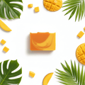 Handcrafted Soap Slice 100g - MangoHandmade Soap Loaves 1.2KgHeart Notes