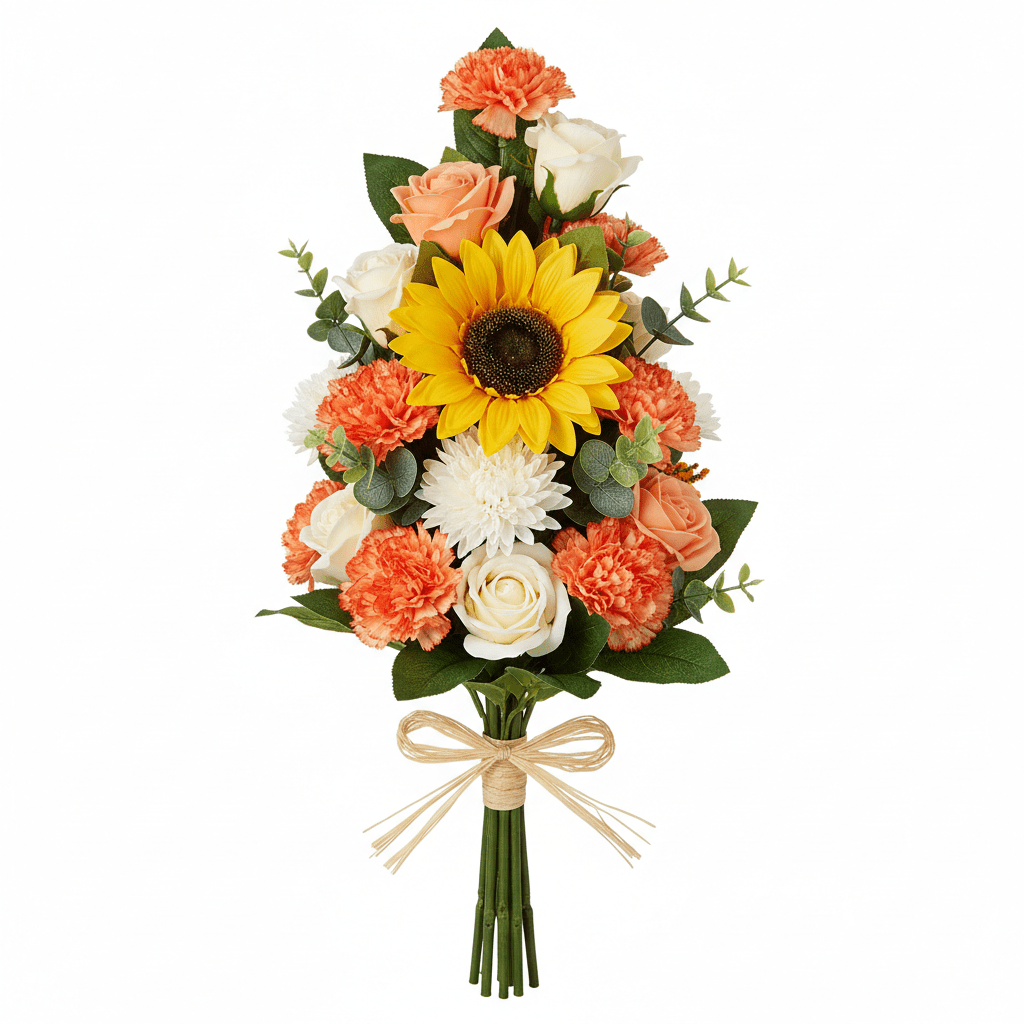 Standing Soap Flower Bouquet - OrangeSoap Flower BouquetsHeart Notes