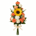 Standing Soap Flower Bouquet - OrangeSoap Flower BouquetsHeart Notes