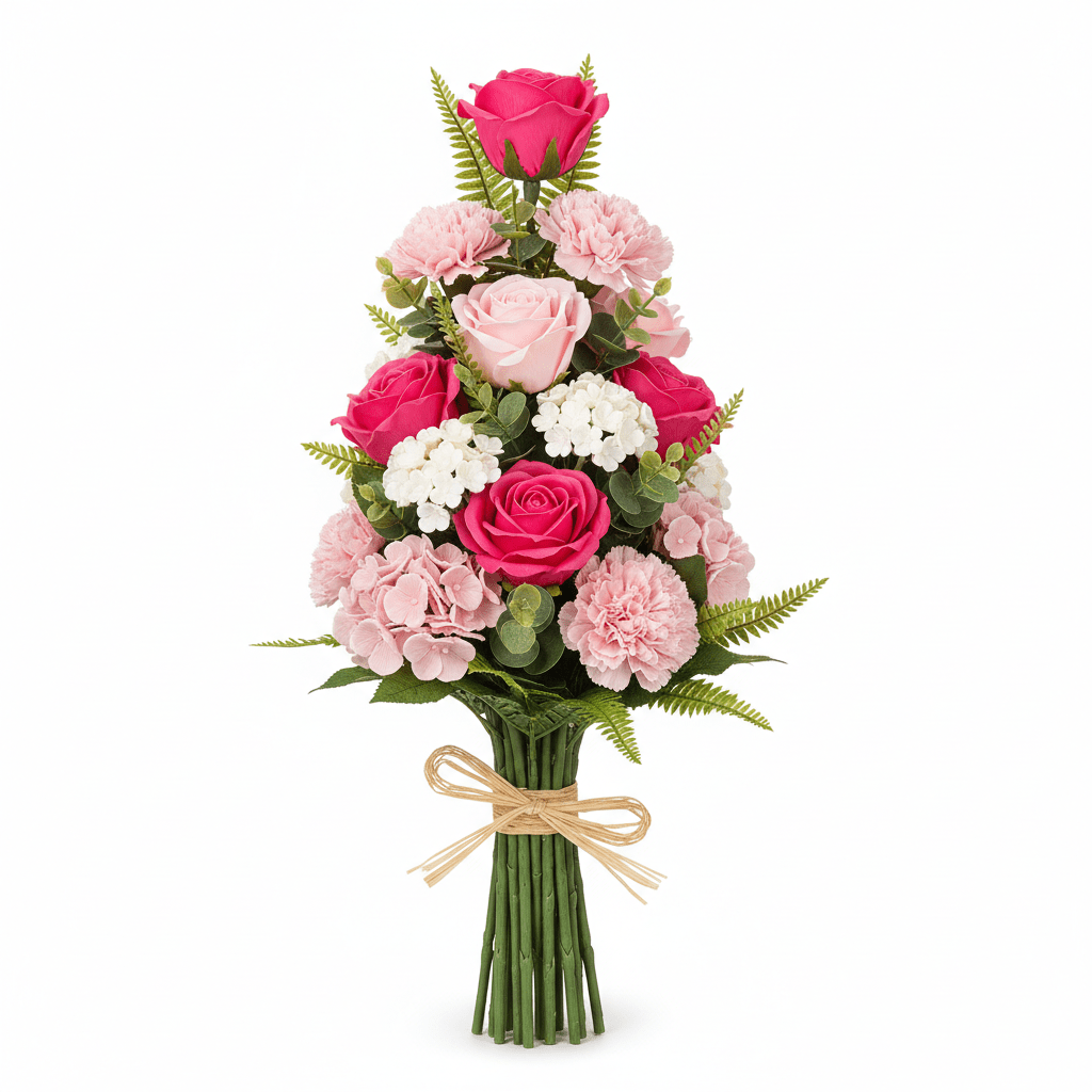 Standing Soap Flower Bouquet - PinkSoap Flower BouquetsHeart Notes
