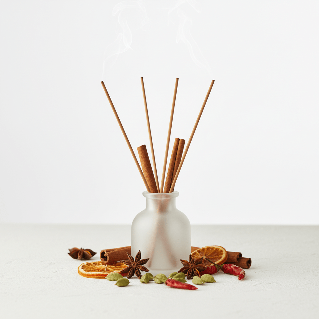 Plant Based Masala Incense Sticks - CinnamonPlant Based Masala Incense SticksHeart Notes
