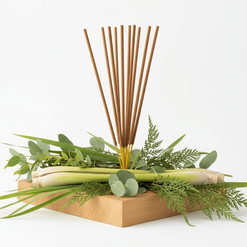 Plant Based Masala Incense Sticks - CitronellaPlant Based Masala Incense SticksHeart Notes