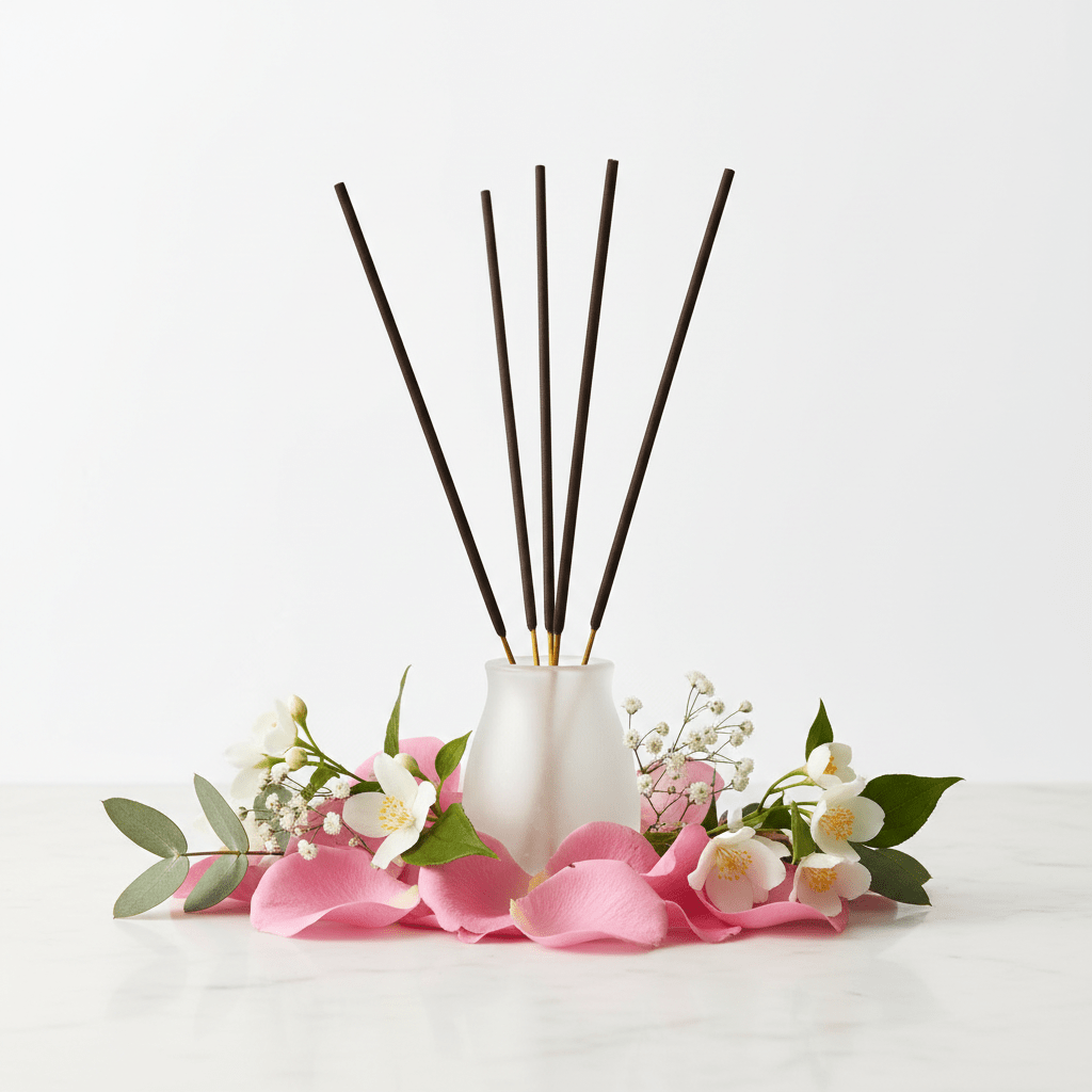 Plant Based Masala Incense Sticks - RosePlant Based Masala Incense SticksHeart Notes