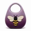 Water Felted Bee Bag - One Handle with Magnet - Lavender ShadesFelted BagsHeart Notes