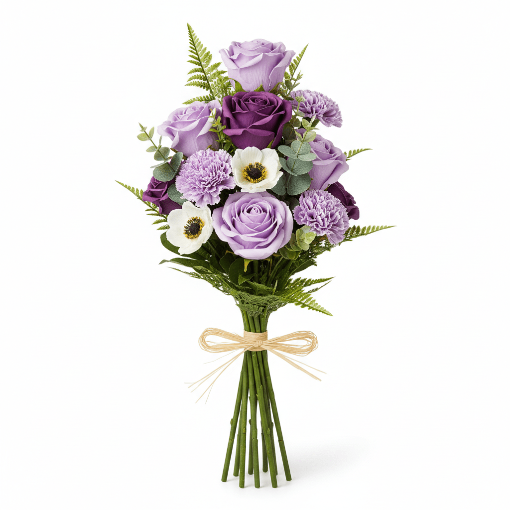 Standing Soap Flower Bouquet - PurpleSoap Flower BouquetsHeart Notes