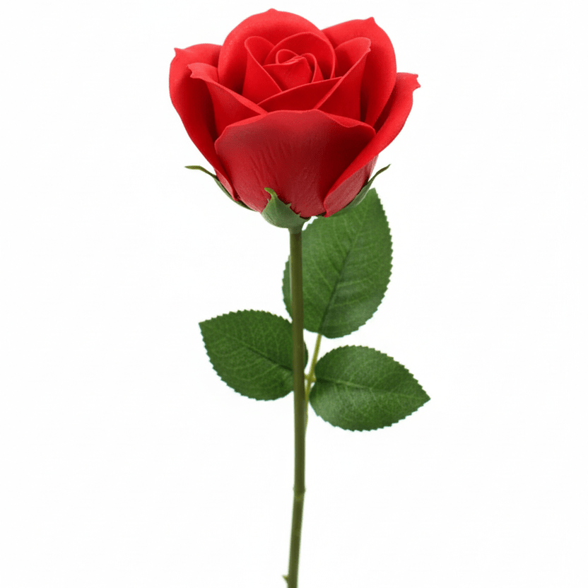 Single Rose - Red RoseLuxury Soap FlowersHeart Notes