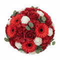 Bouquet Petite Basket - Rich RedsPetite Soap Flower BouquetsHeart Notes