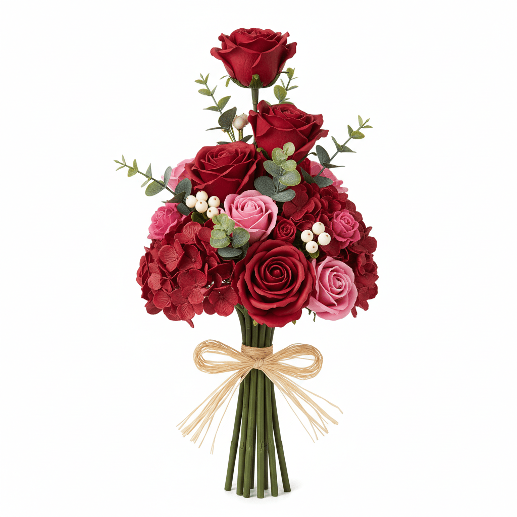 Standing Soap Flower Bouquet - RedSoap Flower BouquetsHeart Notes