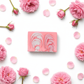 Handcrafted Soap Slice 100g - RoseHandmade Soap Loaves 1.2KgHeart Notes