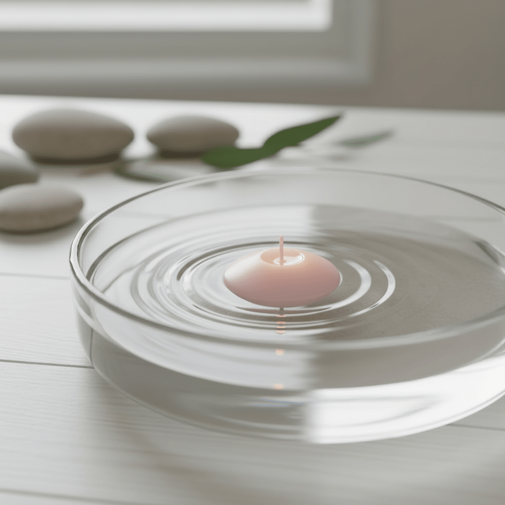 Small Floating Candle - PinkFloating CandlesHeart Notes