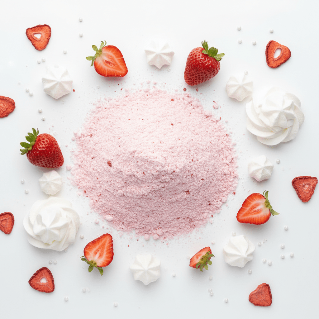 Strawberry Pavlova Bath Dust 190gBath Dust - 190gHeart Notes