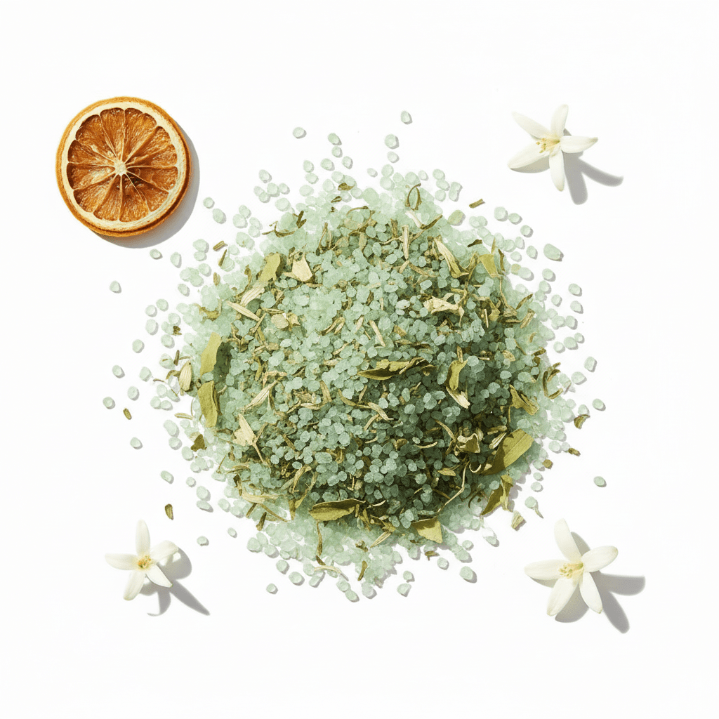 Aromatherapy Bath Potion in Kraft Bag 350g - Stress BusterAromatherapy Bath Potion 350gHeart Notes