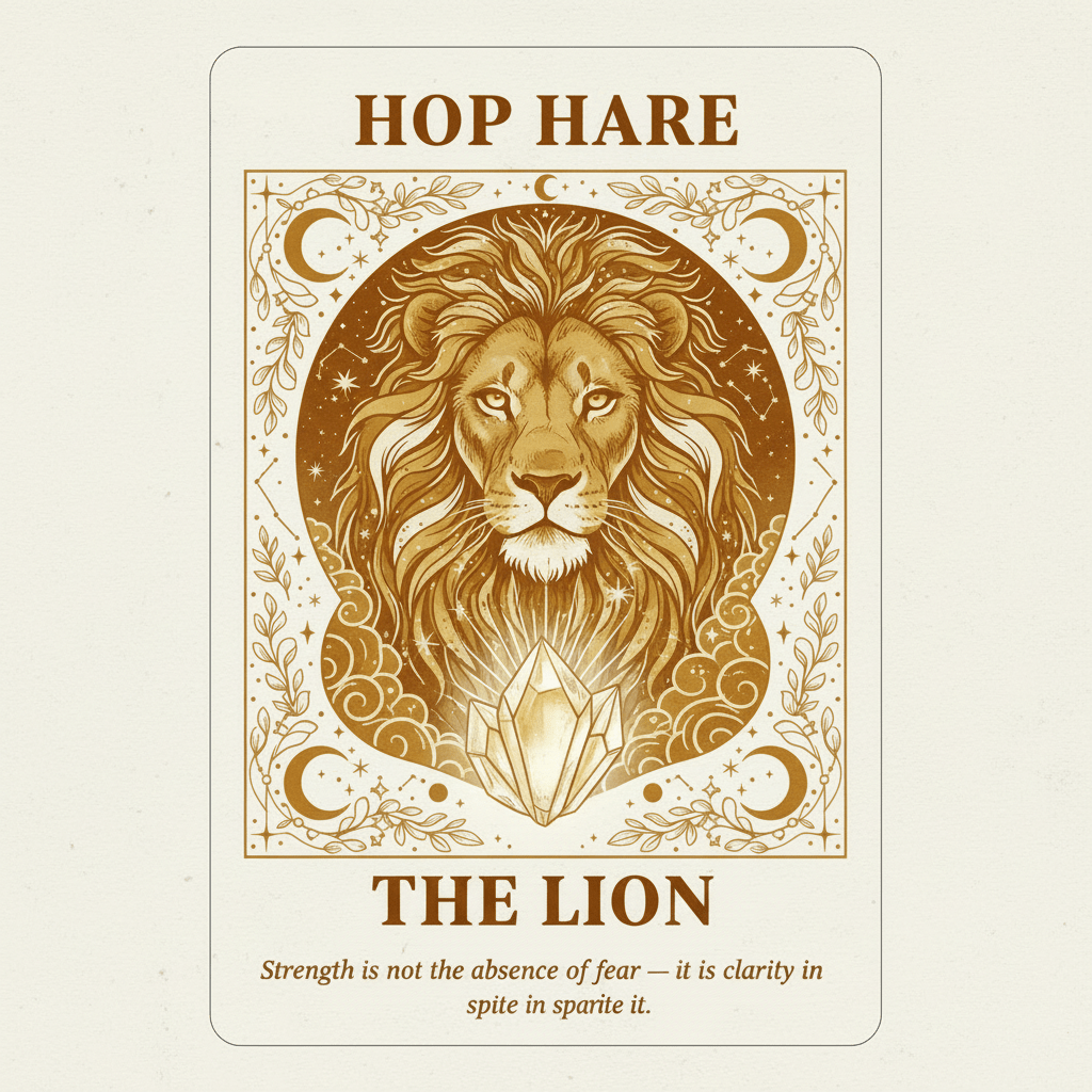 HH Tarot Roll On - The LionHop Hare Essential Oil Gemstone Roll OnHeart Notes