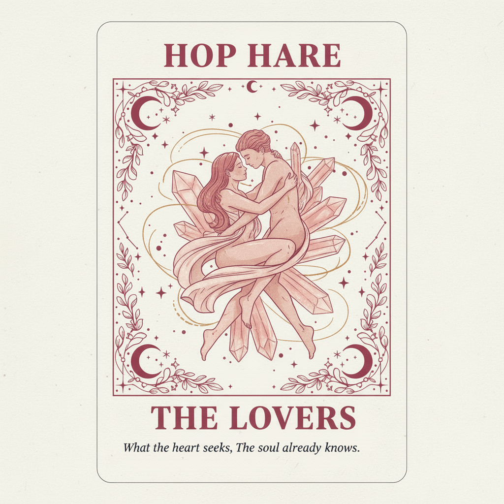 HH Tarot Roll On - The LoversHop Hare Essential Oil Gemstone Roll OnHeart Notes