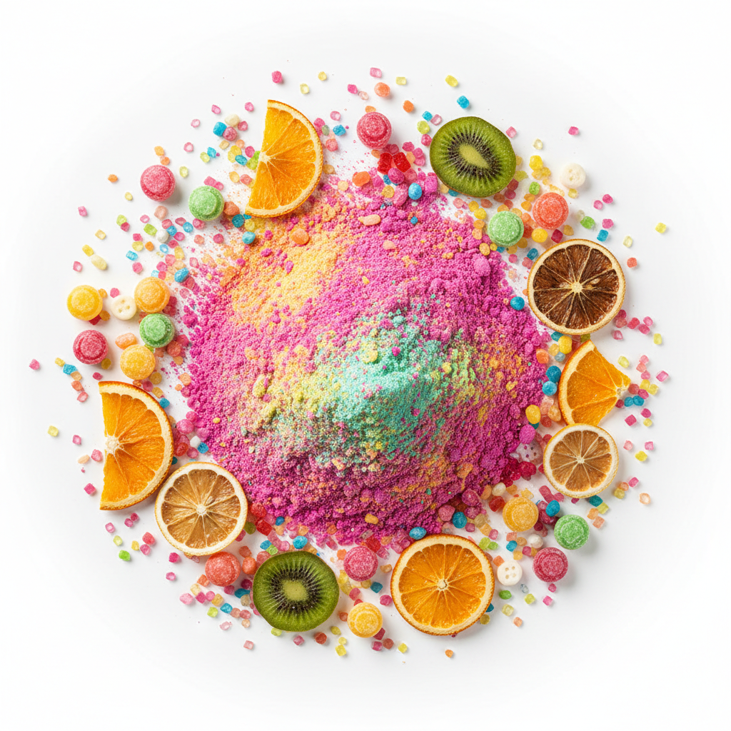 Tutti Fruiti Bath Dust 190gBath Dust - 190gHeart Notes