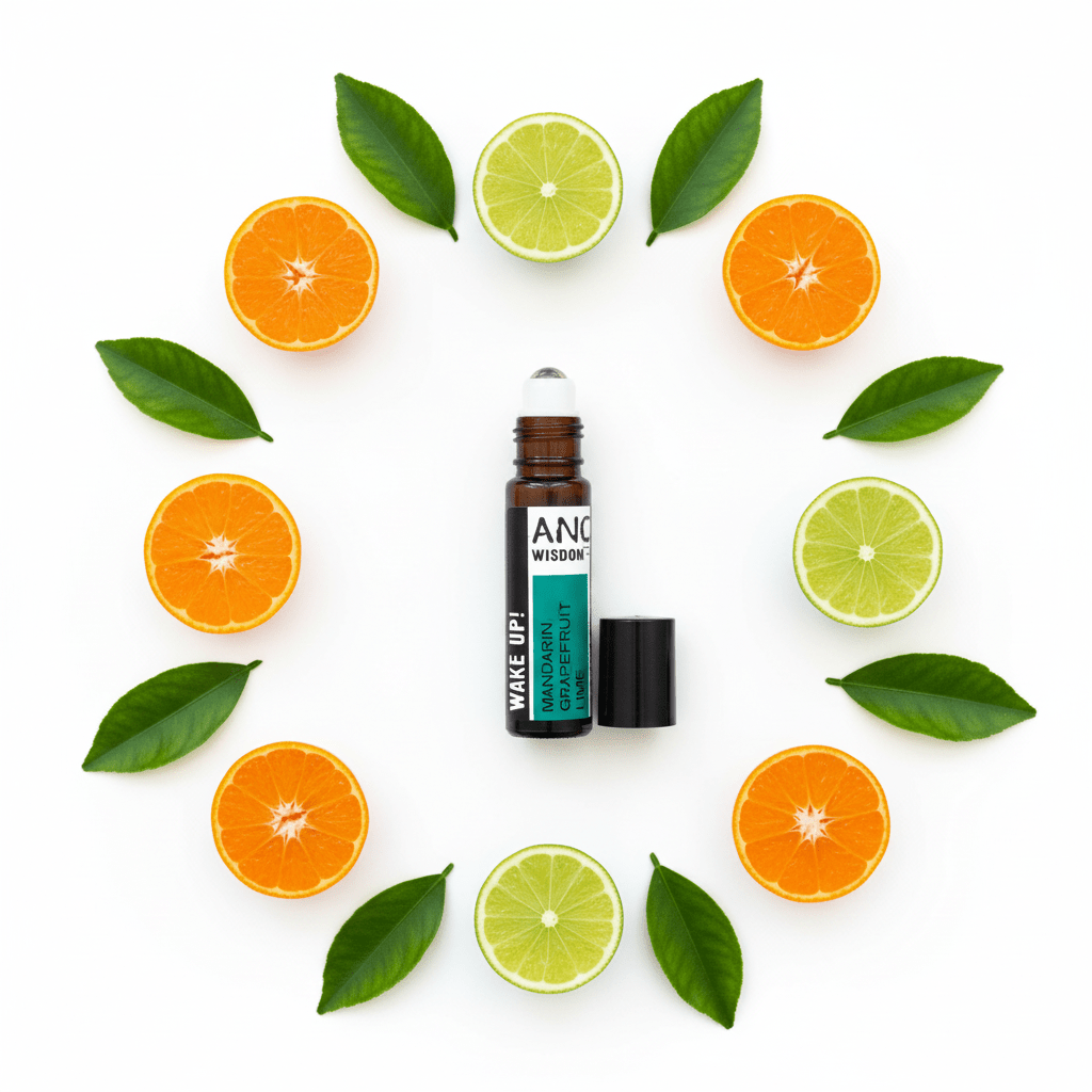 10ml Roll On Essential Oil Blend - Wake up!Roll - On Essential Oil BlendsHeart Notes