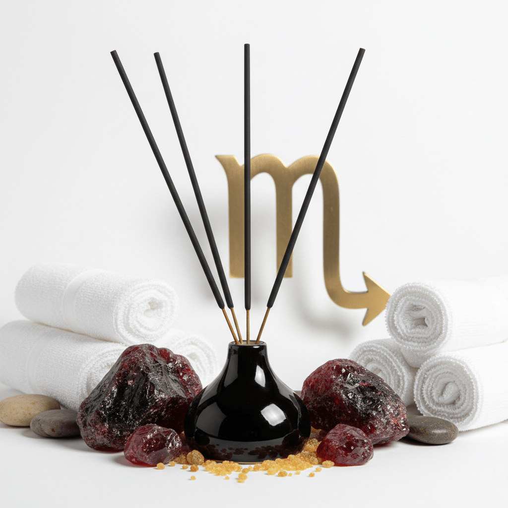 Olibanum Zodiac Gemstone Crystal Incense - ScorpioZodiac Crystal Scents IncenseHeart Notes