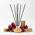 Yagra Palo Santo Zodiac Gemstone Crystal Incesne - AriesZodiac Crystal Scents IncenseHeart Notes
